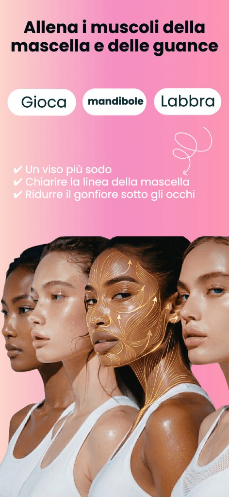 Programmi per mascella e guance nell'app Face Yo